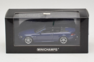 BMW M6 E64 Kabriolet Blue Metallic Minichamps 1:43 BMW017 Kovina – slika 4 od 4