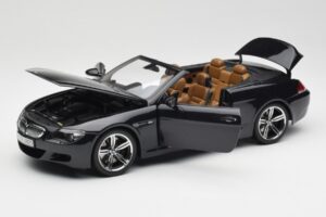 BMW M6 E64 Kabriolet Sapphire Black Kyosho 1:18 80430417424 Kovina – slika 2 od 9