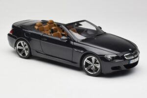 BMW M6 E64 Kabriolet Sapphire Black Kyosho 1:18 80430417424 Kovina – slika 7 od 9