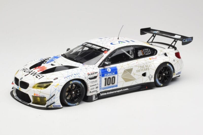 BMW M6 GT3 F13 #100 Schubert Motorsport J. Edwards / J. Klingmann 24h Nurburgring 2016 Minichamps 1:18 155162611 Kovina