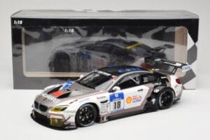 BMW M6 GT3 F13 #18 Schubert Motorsport A. Farfus / J. Krohn 24h Nurburgring 2016 Minichamps 1:18 155162618 Kovina – slika 6 od 6
