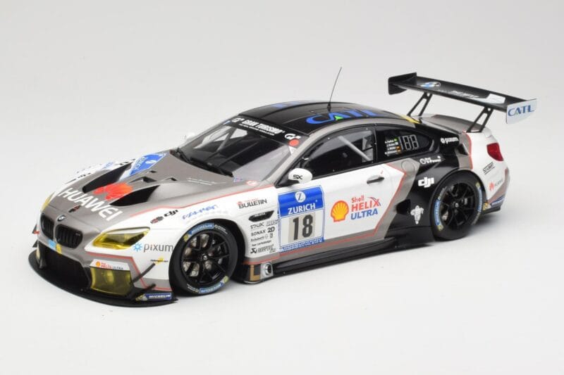 BMW M6 GT3 F13 #18 Schubert Motorsport A. Farfus / J. Krohn 24h Nurburgring 2016 Minichamps 1:18 155162618 Kovina