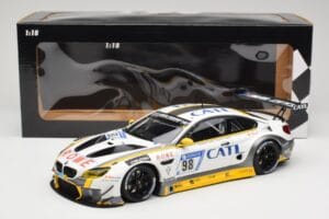 BMW M6 GT3 F13 #98 Rowe Racing M. Palttala / N. Catsburg 2nd Place 24 Hours of Nurburgring 2017 Minichamps 1:18 155172698 Kov – slika 6 od 6