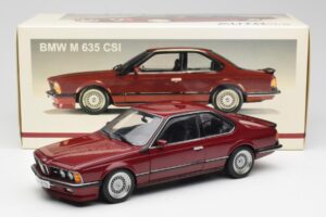 BMW M635 CSi E24 Karmin Rdeč AUTOart 1:18 70528 Kovina – slika 8 od 8