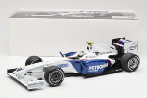 BMW Sauber F1.09 #6 N. Heidfeld Launch Version 2009 Minichamps 1:18 80432154856 Kovina – slika 7 od 7