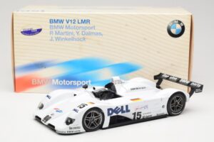 BMW V12 LMR LMP #15 P. Martini / Y. Dalmas / J. Winkelhock 24 Hours of Le Mans Winner 1999 Minichamps 1:18 80430009338 Kovina – slika 6 od 6