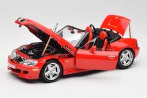 BMW Z3 E36/7 Roadster Rdeč Bburago 1:18 3349 Kovina – slika 2 od 8