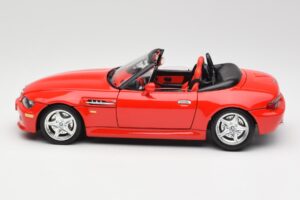 BMW Z3 E36/7 Roadster Rdeč Bburago 1:18 3349 Kovina – slika 4 od 8