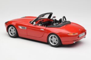 BMW Z8 E52 Rdeč Metalik Bburago 1:18 18-12032 Kovina – slika 7 od 8