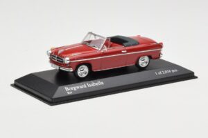 Borgward Isabella Kabriolet Rdeč Minichamps 1:43 400096060 Kovina – slika 2 od 4