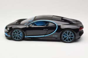 Bugatti Chiron Črn & Modra Bburago 1:18 18-11040BK Kovina – slika 4 od 8