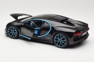 Bugatti Chiron Črn & Modra Bburago 1:18 18-11040BK Kovina – slika 5 od 8