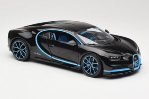 Bugatti Chiron Črn & Modra Bburago 1:18 18-11040BK Kovina – slika 6 od 8