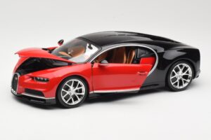 Bugatti Chiron Črn & Rdeč Bburago 1:18 18-11040 Kovina – slika 2 od 8