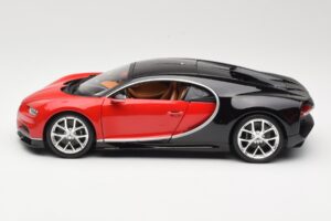 Bugatti Chiron Črn & Rdeč Bburago 1:18 18-11040 Kovina – slika 4 od 8