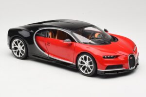 Bugatti Chiron Črn & Rdeč Bburago 1:18 18-11040 Kovina – slika 6 od 8