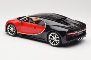Bugatti Chiron Črn & Rdeč Bburago 1:18 18-11040 Kovina – slika 7 od 8