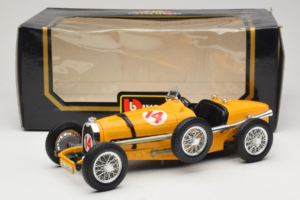 Bugatti Type 59 #14 Grand Prix Oranžen Bburago 1:18 3012 Kovina – slika 6 od 6