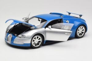 Bugatti Veyron Edition Centenaire Chrome Blue Minichamps 1:18 100110850 Kovina – slika 2 od 8