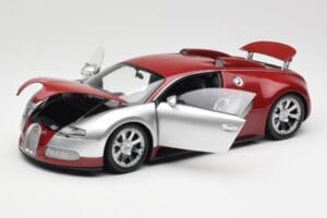 Bugatti Veyron Edition Centenaire Chrome Red Minichamps 1:18 100110851-O Kovina – slika 2 od 8