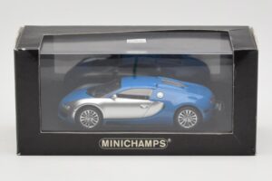 Bugatti Veyron Centenaire Modra Metalik Srebrna Minichamps 1:43 400110850 Kovina – slika 4 od 4