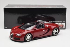 Bugatti Veyron Grand Sport Rdeč Minichamps 1:18 100110832 Kovina – slika 9 od 9