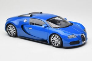 Bugatti Veyron Svetlo Modra Temno Modra Minichamps 1:18 100110821 Kovina – slika 6 od 8