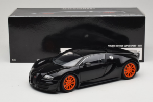 Bugatti Veyron Super Sport Black Metallic Minichamps 1:18 100110842 Kovina – slika 8 od 8
