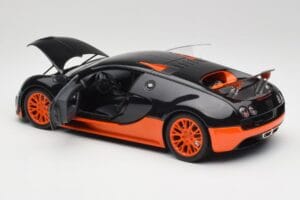 Bugatti Veyron Super Sport World Record Edition Carbon & Orange Minichamps 1:18 100110840 Kovina – slika 5 od 8