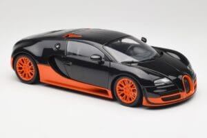 Bugatti Veyron Super Sport World Record Edition Carbon & Orange Minichamps 1:18 100110840 Kovina – slika 6 od 8