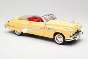 Buick Roadmaster Chrome Yellow Motormax 1:18 23124646-M17 Kovina – slika 6 od 8