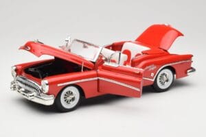 Buick Skylark Kabriolet Rdeč Motormax 1:18 73129 Kovina – slika 2 od 8