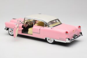 Cadillac Fleetwood Elvis Presley Roza MRC 1:18 LIC1000 Kovina – slika 5 od 8