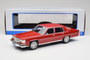 Cadillac Fleetwood Brougham Temno Rdeč Metalik MCG 1:18 MCG18251 Kovina – slika 6 od 6