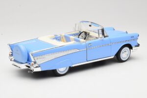 Chevrolet Bel Air Kabriolet Modra Road Signature 1:18 55/1/0863 Kovina – slika 3 od 8