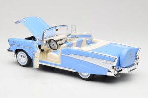 Chevrolet Bel Air Kabriolet Modra Road Signature 1:18 55/1/0863 Kovina – slika 5 od 8