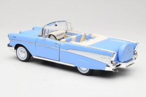 Chevrolet Bel Air Kabriolet Modra Road Signature 1:18 55/1/0863 Kovina – slika 7 od 8