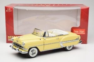 Chevrolet Bel Air Kabriolet Rumena Sun Star 1:18 1712 Kovina – slika 8 od 8