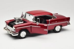 Chevrolet Bel Air Rdeč Motormax 1:18 73100TC-M1 Kovina – slika 2 od 8