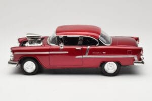 Chevrolet Bel Air Rdeč Motormax 1:18 73100TC-M1 Kovina – slika 4 od 8