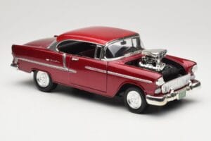 Chevrolet Bel Air Rdeč Motormax 1:18 73100TC-M1 Kovina – slika 6 od 8