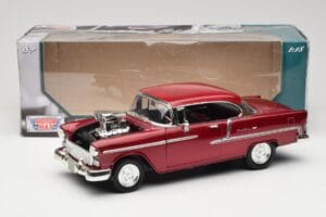 Chevrolet Bel Air Rdeč Motormax 1:18 73100TC-M1 Kovina – slika 8 od 8