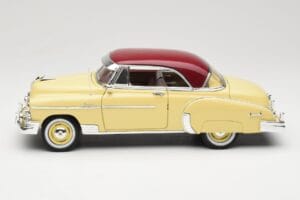 Chevrolet Bel Air Rumen & Rdeč Motormax 1:18 73111 Kovina – slika 4 od 8