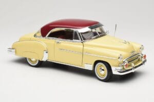 Chevrolet Bel Air Rumen & Rdeč Motormax 1:18 73111 Kovina – slika 6 od 8