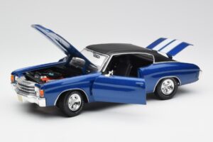 Chevrolet Chevelle SS 454 Modra Maisto 1:18 531886 Kovina – slika 2 od 8