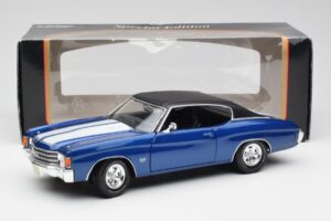 Chevrolet Chevelle SS 454 Modra Maisto 1:18 531886 Kovina – slika 8 od 8