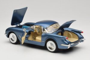 Chevrolet Corvette C1 Modra Mira 1:18 6105 Kovina – slika 5 od 8