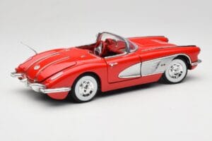 Chevrolet Corvette C1 Rdeč Motormax 1:18 73100TC Kovina – slika 3 od 8