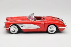 Chevrolet Corvette C1 Rdeč Motormax 1:18 73100TC Kovina – slika 4 od 8