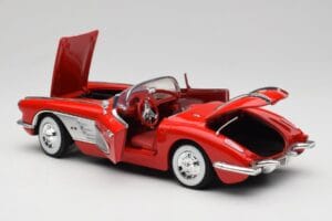 Chevrolet Corvette C1 Rdeč Motormax 1:18 73100TC Kovina – slika 5 od 8